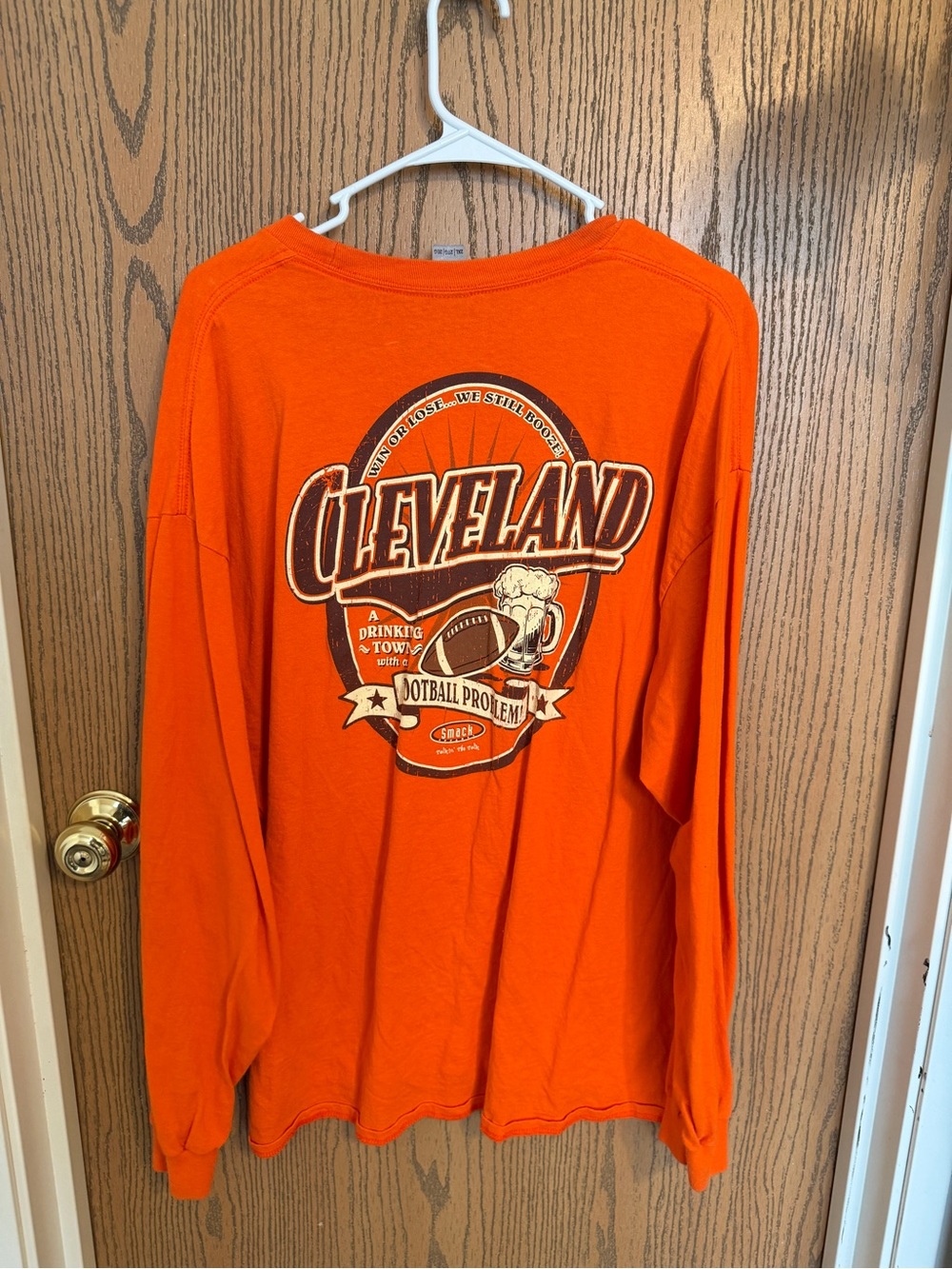 Cleveland Orange Long Sleeve Graphic Tee
